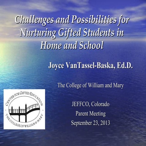 Nurturing Gifted Students | PPT