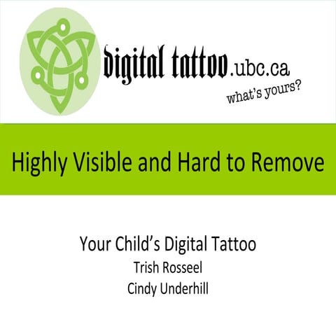 Your Child's Digital Tattoo