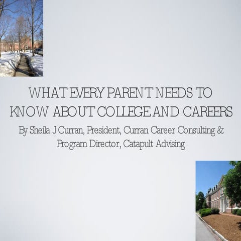Parents Guide To College & Career