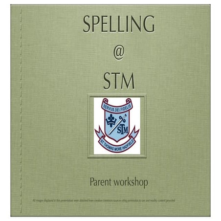 Parent spelling workshop