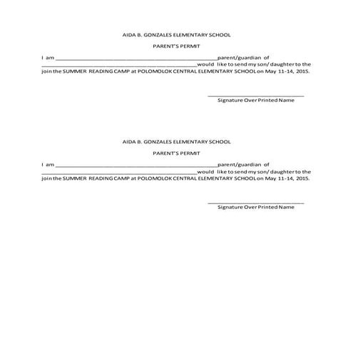 Parental consent for student permit | DOCX