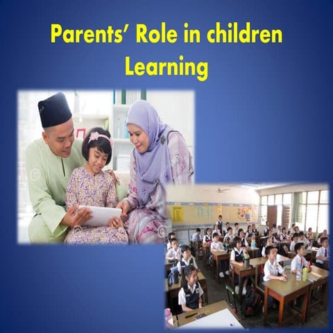 Parents’ role in children learning