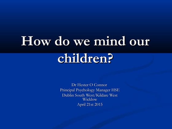 Parents talk 21 april 2015