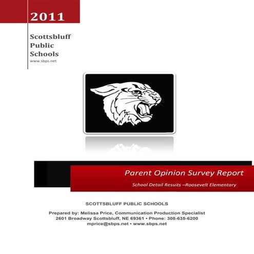 Parent survey Roosevelt 2011