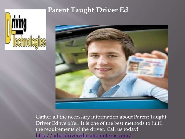 Parent taught driver ed