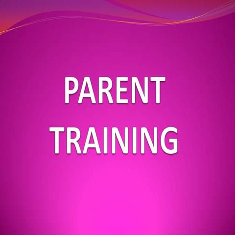 Parent Training