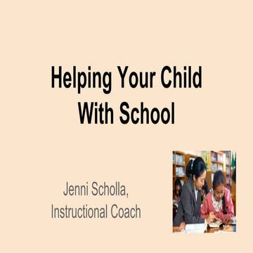 Helping Your Child With School