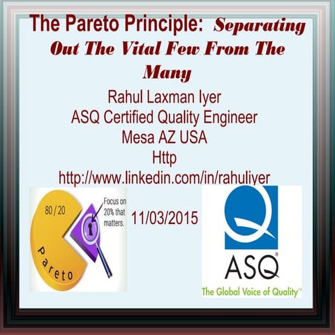 The Pareto Principle