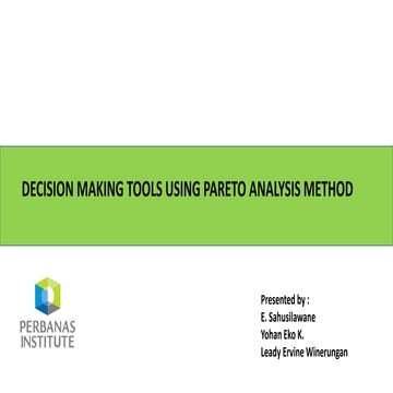 Pareto analysis method