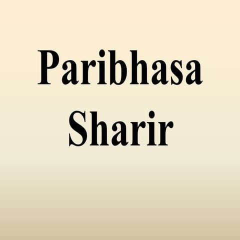 Paribhasa sharir
