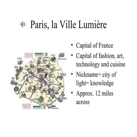 Mme Brenner's Paris Presentation