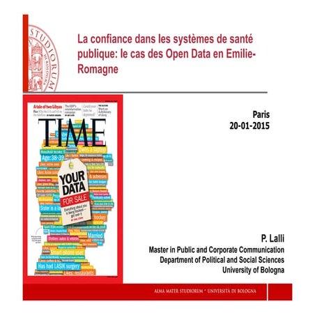 La confiance dans les systèmes de santé publique: le cas des Open Data en Emi...