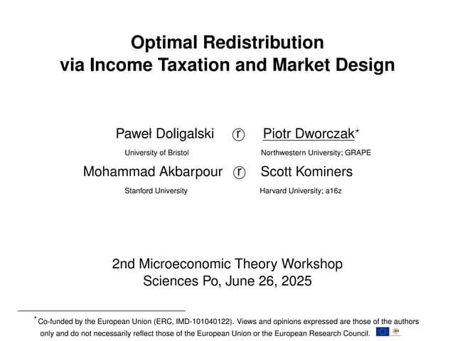 Optimal Redistribution via Income Taxation and Market Design