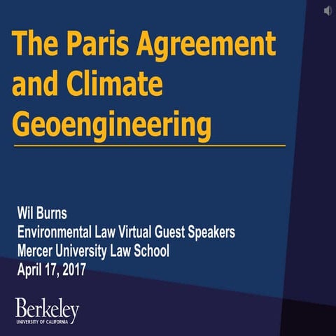 Introduction to the Paris Agreement | PPTX
