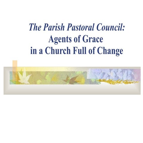 Parish Pastoral Council Retreat V2