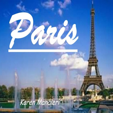Ppt on paris | PPTX