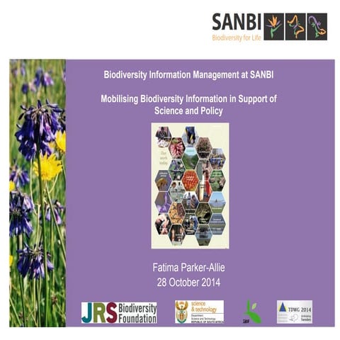 Parker allie_Mobilising biodiversity data for science and policy in South Afr...