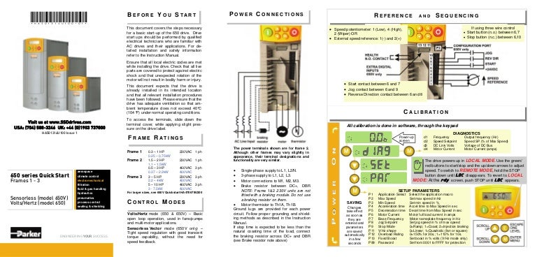 parker 650 drive manual Parker ssd 650g 0. 25kw 230v 1ph to 3ph ac inverter drive, rs232.