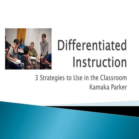 Differentiated Instruction Strategies