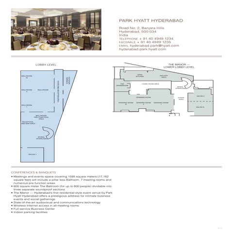 Park hyatt hyderabad floorplan | PDF