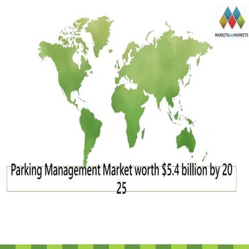 Parking management market 2020