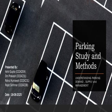 Parking study | PPT