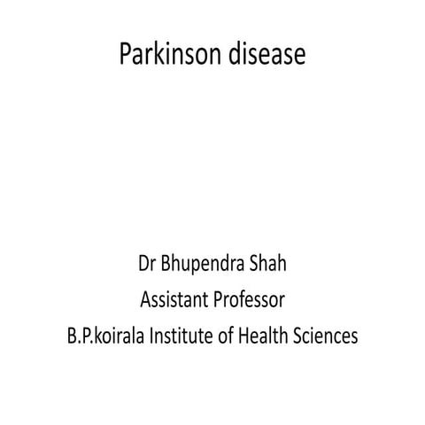 Parkinsons disease