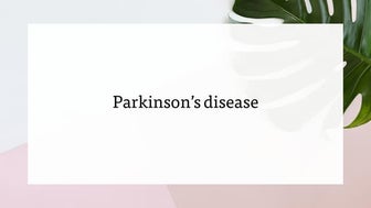 Case of Parkinson’s disease in my friend house
