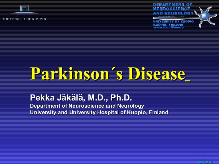 Parkinson's disease an overview