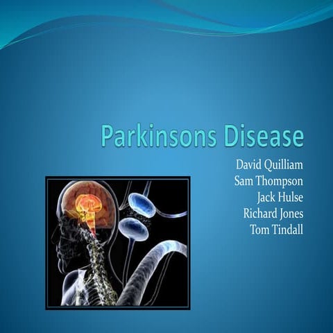 Parkinsons disease presentation v2 | PPTX