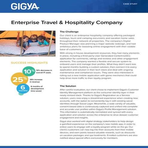 Case Study: Travel and Hospitality Company