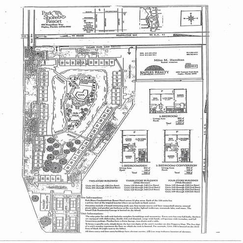 Park shore resort site plan naples florida
