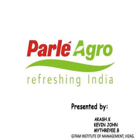 A case study on Parle Agro