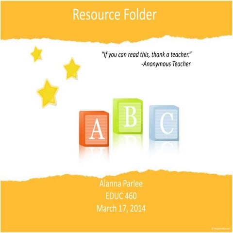 Alanna Parlee's Resource Folder 