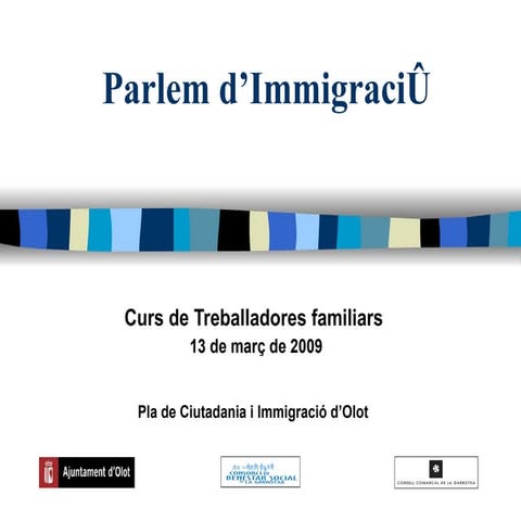Parlem d'immigració