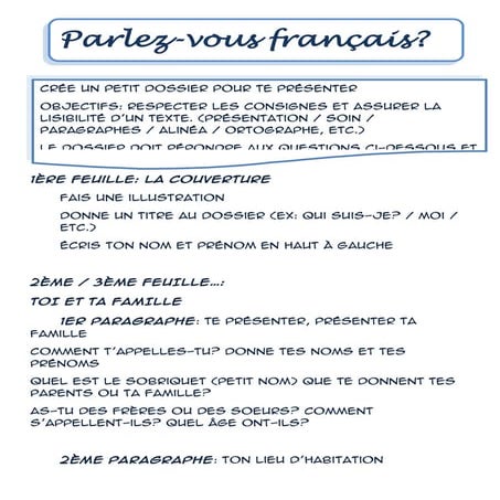 Parlez vous français?