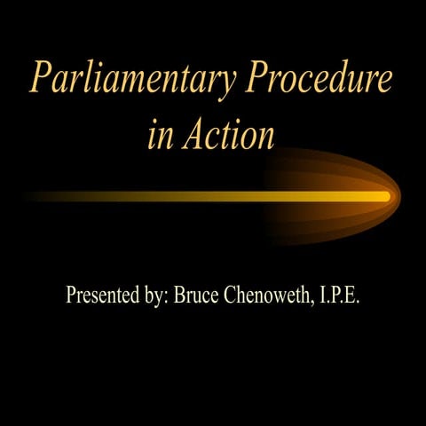 Parliamentary Procedure