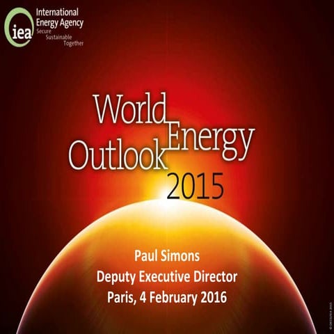 OECD Parliamentary Days 2016 - World Energy Outlook