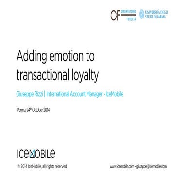 Adding Emotion to Transactional Loyalty: the benefits of digital stamps in sh...