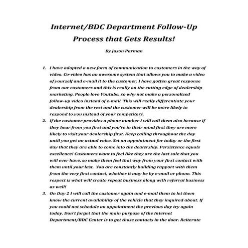 Parman followupprocess