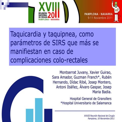 Parámetros de sirs y respuesta inflamatoria