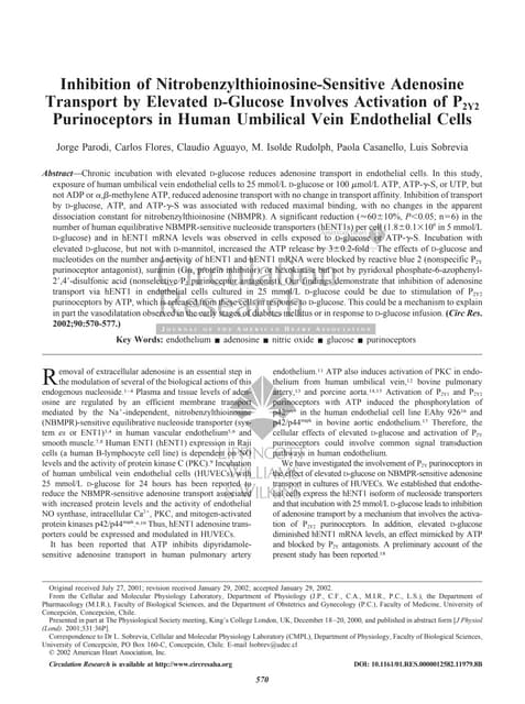 Parodi et al 2002 atp y adenosina