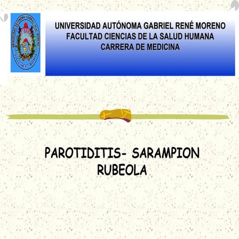 Parotiditis sarampion rubeola