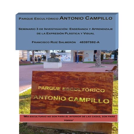 Seminario 3 Parque Escultórico Antonio Campillo de Murcia