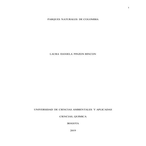 parques naturales/ quimica 