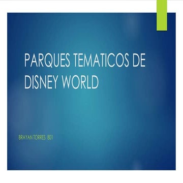 Parques tematicos de disney world