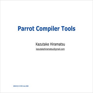Parrot Compiler Tools