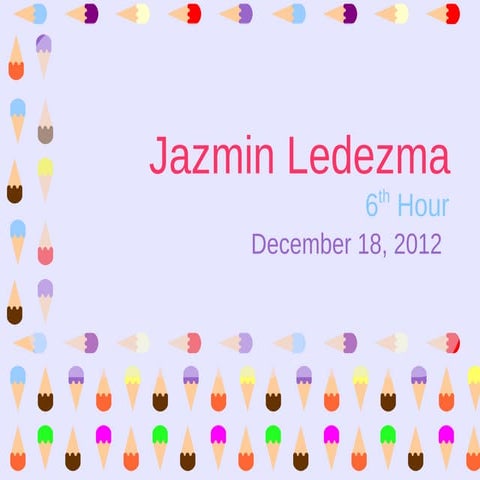 Jazmin Ledezma’s College/University Research Project