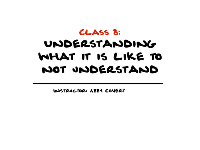 Understanding What It Is Like to No...