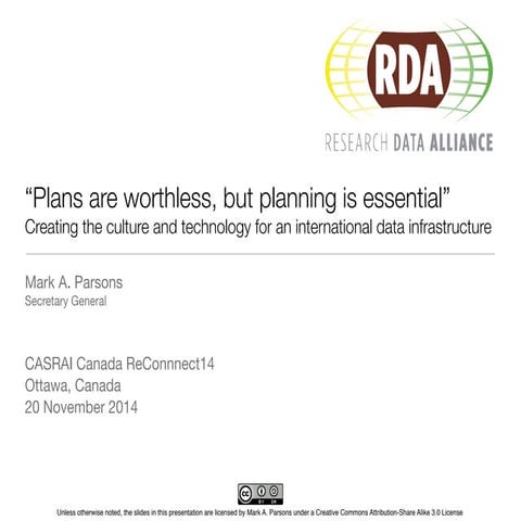 "Plans are worthless, but planning is essential"
